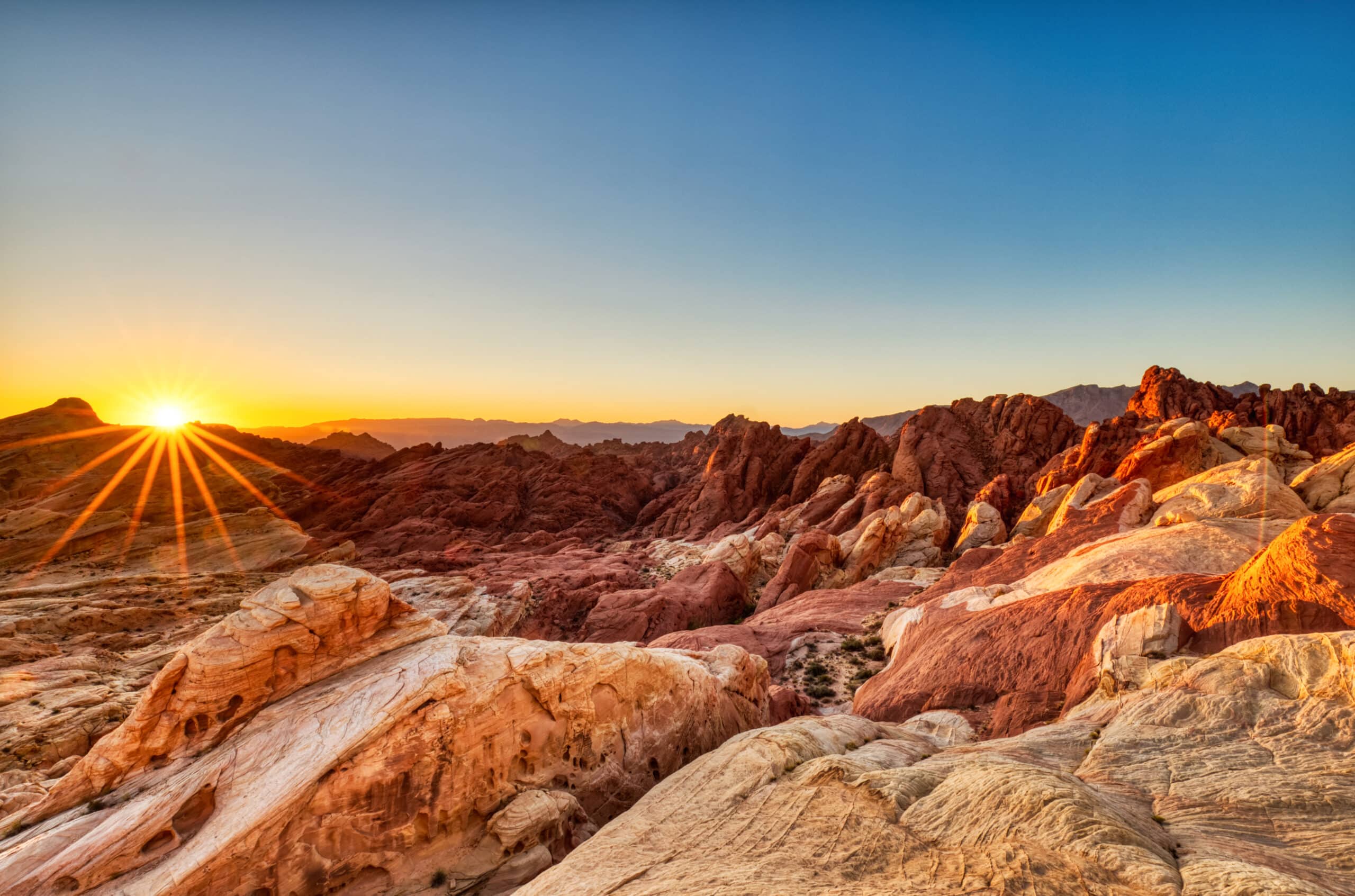 Travel Healthcare Jobs in Nevada Valley of Fire State Park Landscape at Sunrise near Las Vegas, Nevada, USA