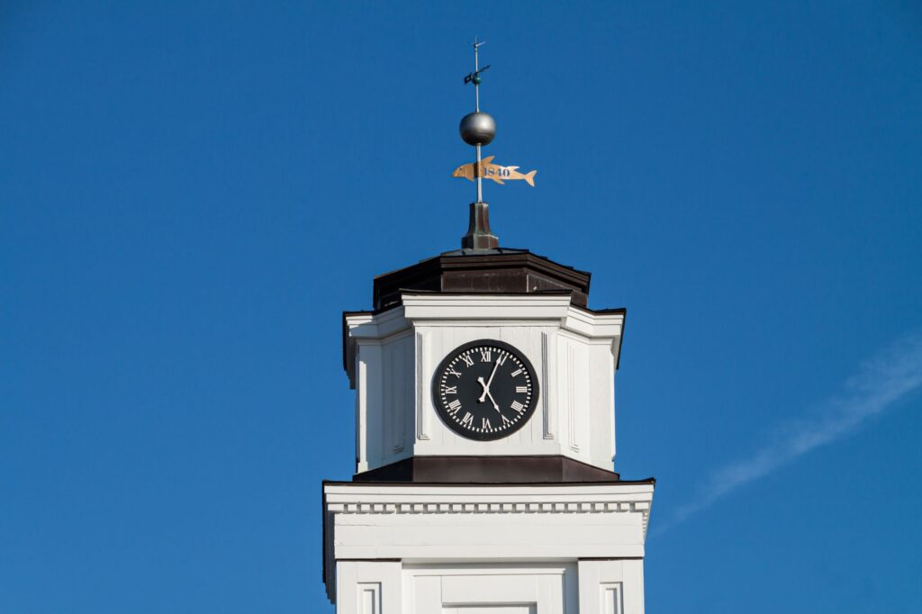 Clock Tower of The Historic Frederick County Courthouse, Winchester, Virginia, USA